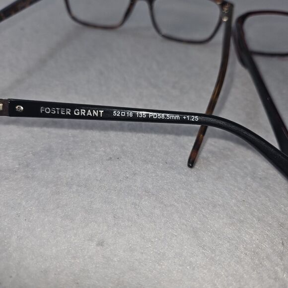 FOSTER GRANT Glasses Lot +1.25 OPTX Black Tortoise - Picture 5 of 9